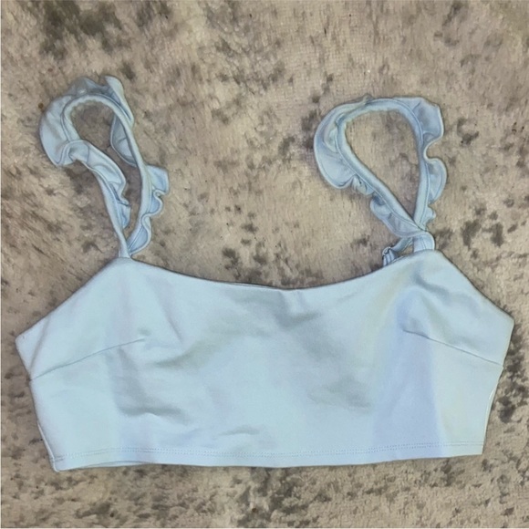 2 Piece Baby blue midi skirt and crop top set - Picture 7 of 9